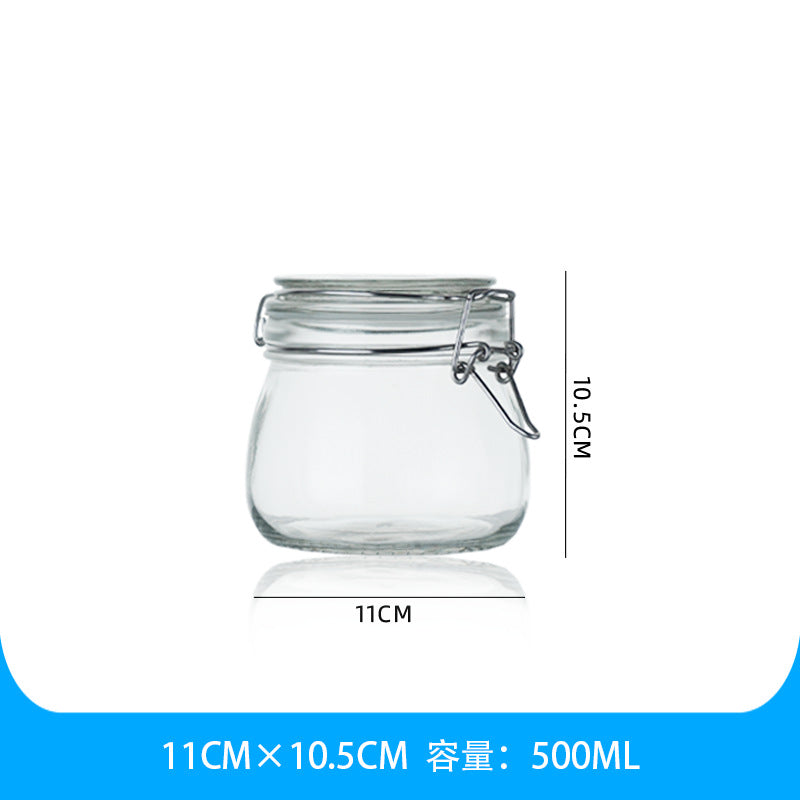 Clear Glass Sealed Jar