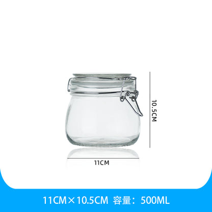 Clear Glass Sealed Jar