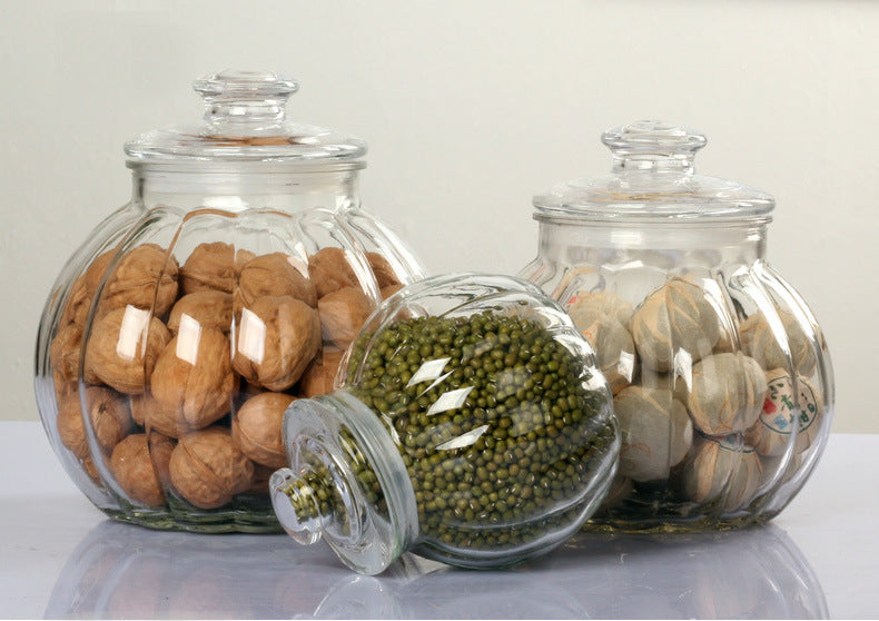Small Pumpkin Shaped Jars