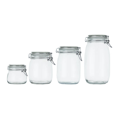 Clear Glass Sealed Jar