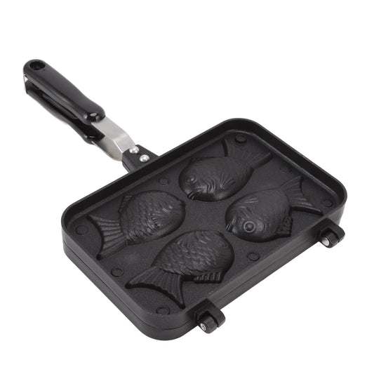 Taiyaki Fish Shape Cake Maker Non Stick Taiyaki Double Baking Pan Waffle Baking Mold