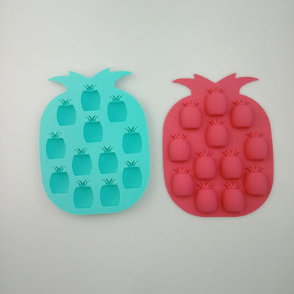 Ice Maker Mould Bar Party Drink Ice Tray Mold Pineapple Shape Ice Cube Freeze Mold Silicone Mold Kitchen Accessories
