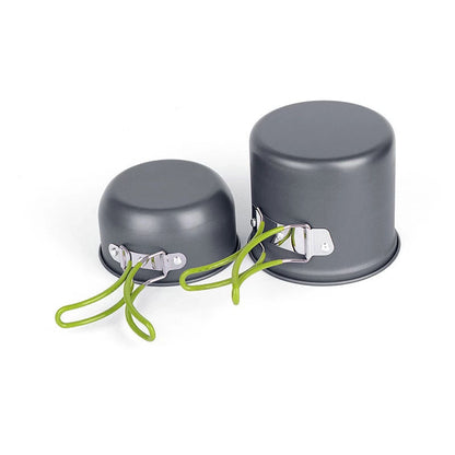 Single 2-piece Outdoor Non-stick Set Of Pots And Pans