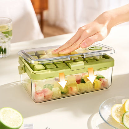 Food Grade Ice Maker Double-layer Push-type Silicone Ice Tray