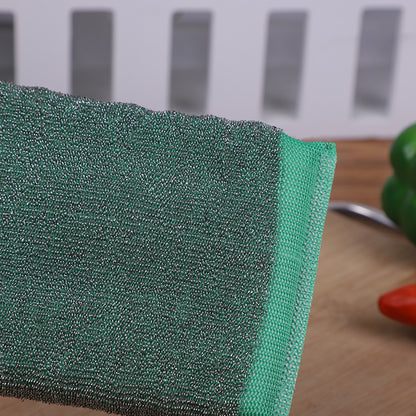 Household Steel Wire Cloth Sponge Wipe Brush Pots And Pans Wash Dishes