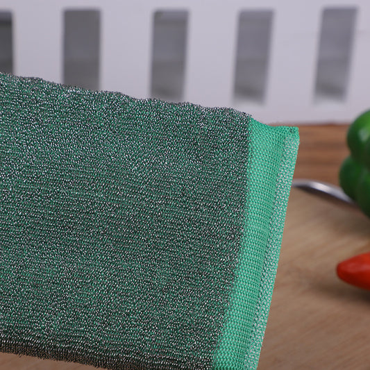 Household Steel Wire Cloth Sponge Wipe Brush Pots And Pans Wash Dishes