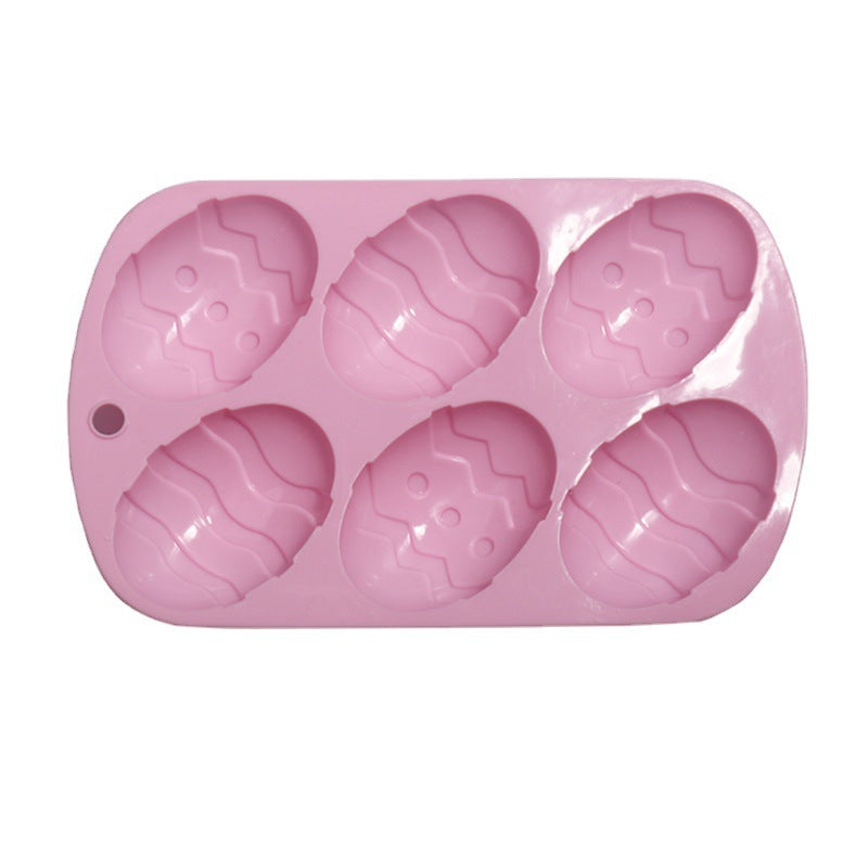 Six Easter Egg Molds Chocolate Silicone
