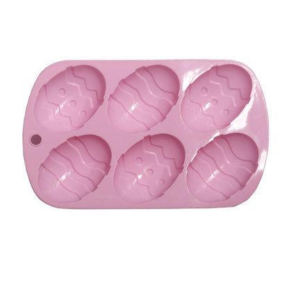 Six Easter Egg Molds Chocolate Silicone